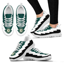 Load image into Gallery viewer, Best Funny Oakland Athletics Sneakers Jagged Saws Creative Draw