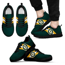 Load image into Gallery viewer, Three Colors Vertical Oakland Athletics Sneakers