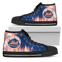 Load image into Gallery viewer, Fighting Like Fire New York Mets High Top Shoes