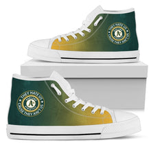 Load image into Gallery viewer, Cool They Hate Us Cause They Ain't Us Oakland Athletics High Top Shoes