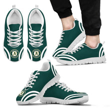 Load image into Gallery viewer, Lovely Curves Stunning Logo Icon Oakland Athletics Sneakers