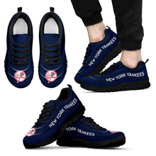 Load image into Gallery viewer, Wave Red Floating Pattern New York Yankees Sneakers
