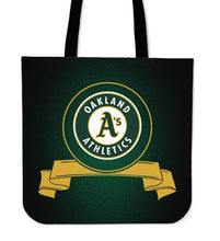 Load image into Gallery viewer, Score Art Oakland Athletics Tote Bags