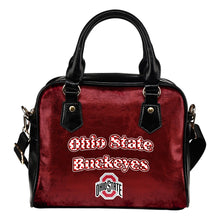 Load image into Gallery viewer, Love Icon Mix Ohio State Buckeyes Logo Meaningful Shoulder Handbags
