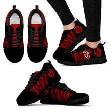 Load image into Gallery viewer, Rose Plant Gorgeous Lovely Logo Oklahoma Sooners Sneakers
