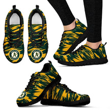 Load image into Gallery viewer, Brush Strong Cracking Comfortable Oakland Athletics Sneakers