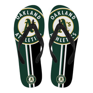 Great Oakland Athletics Fan Gift Two Main Colors Flip Flops