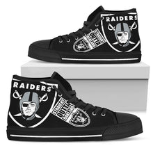 Load image into Gallery viewer, Straight Outta Oakland Raiders High Top Shoes