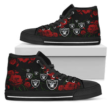 Load image into Gallery viewer, Lovely Rose Thorn Incredible Oakland Raiders High Top Shoes