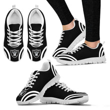 Load image into Gallery viewer, Lovely Curves Stunning Logo Icon Oakland Raiders Sneakers