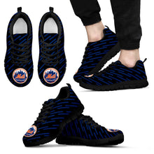 Load image into Gallery viewer, Marvelous Striped Stunning Logo New York Mets Sneakers