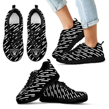 Load image into Gallery viewer, Marvelous Striped Stunning Logo Oakland Raiders Sneakers