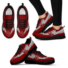 Load image into Gallery viewer, Three Amazing Good Line Charming Logo Oklahoma Sooners Sneakers