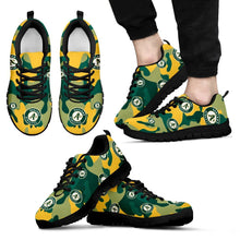 Load image into Gallery viewer, Oakland Athletics Cotton Camouflage Fabric Military Solider Style Sneakers