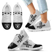 Load image into Gallery viewer, Line Stripe Logo Bottom Oakland Raiders Sneakers