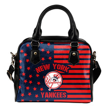 Load image into Gallery viewer, Unique Twinkle Star With Line New York Yankees Shoulder Handbags
