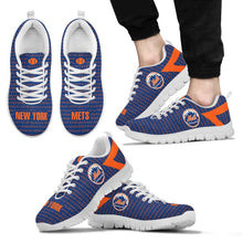 Load image into Gallery viewer, Pattern Logo Slide In Line New York Mets Sneakers