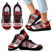 Load image into Gallery viewer, Three Impressing Point Of Logo Oklahoma Sooners Sneakers