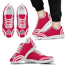 Load image into Gallery viewer, Lovely Curves Stunning Logo Icon Ohio State Buckeyes Sneakers