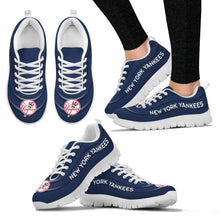 Load image into Gallery viewer, Wave Red Floating Pattern New York Yankees Sneakers
