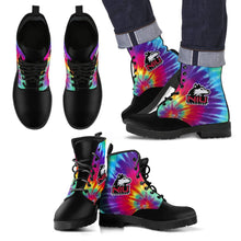 Load image into Gallery viewer, Tie Dying Awesome Background Rainbow Northern Illinois Huskies Boots