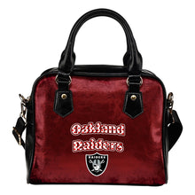 Load image into Gallery viewer, Love Icon Mix Oakland Raiders Logo Meaningful Shoulder Handbags