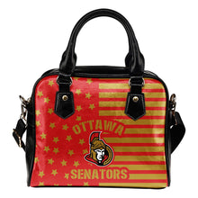 Load image into Gallery viewer, Unique Twinkle Star With Line Ottawa Senators Shoulder Handbags