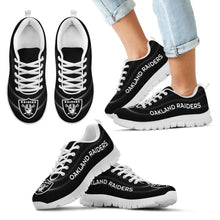 Load image into Gallery viewer, Wave Red Floating Pattern Oakland Raiders Sneakers