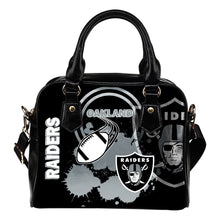 Load image into Gallery viewer, The Victory Oakland Raiders Shoulder Handbags