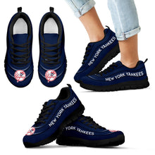 Load image into Gallery viewer, Wave Red Floating Pattern New York Yankees Sneakers