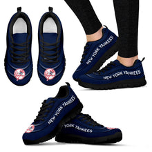 Load image into Gallery viewer, Wave Red Floating Pattern New York Yankees Sneakers