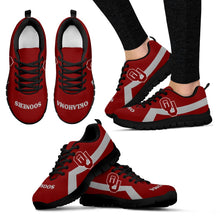 Load image into Gallery viewer, Oklahoma Sooners Line Logo Sneakers