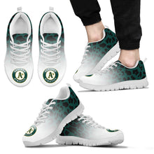 Load image into Gallery viewer, Leopard Pattern Awesome Oakland Athletics Sneakers