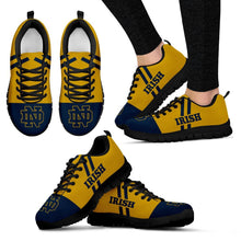 Load image into Gallery viewer, Line Stripe Logo Bottom Notre Dame Fighting Irish Sneakers