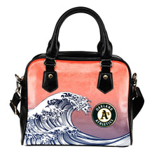 Load image into Gallery viewer, Enormous Wave Fancy Logo Oakland Athletics Shoulder Handbags