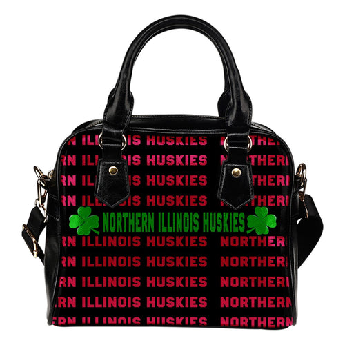 Colorful Northern Illinois Huskies Stunning Letters Shoulder Handbags