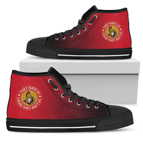 Cool They Hate Us Cause They Ain't Us Ottawa Senators High Top Shoes