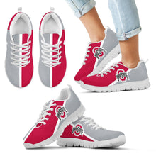 Load image into Gallery viewer, Dynamic Aparted Colours Beautiful Logo Ohio State Buckeyes Sneakers