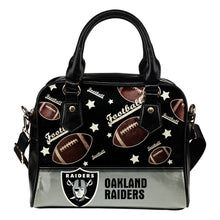 Load image into Gallery viewer, Personalized American Football Awesome Oakland Raiders Shoulder Handbag