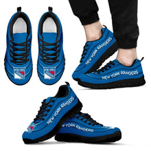 Load image into Gallery viewer, Wave Red Floating Pattern New York Rangers Sneakers