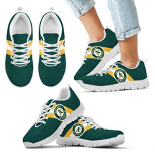 Load image into Gallery viewer, Three Colors Vertical Oakland Athletics Sneakers