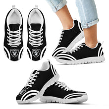 Load image into Gallery viewer, Lovely Curves Stunning Logo Icon Oakland Raiders Sneakers