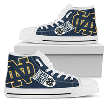 Load image into Gallery viewer, Straight Outta Notre Dame Fighting Irish High Top Shoes