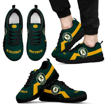 Load image into Gallery viewer, Oakland Athletics Line Logo Sneakers