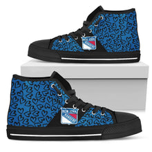 Load image into Gallery viewer, Perfect Cross Color Absolutely Nice New York Rangers High Top Shoes