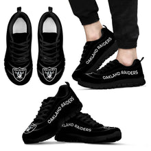 Load image into Gallery viewer, Wave Red Floating Pattern Oakland Raiders Sneakers