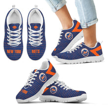Load image into Gallery viewer, Pattern Logo Slide In Line New York Mets Sneakers