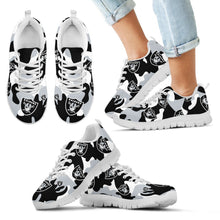 Load image into Gallery viewer, Oakland Raiders Cotton Camouflage Fabric Military Solider Style Sneakers