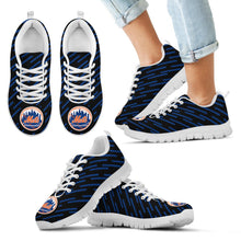 Load image into Gallery viewer, Marvelous Striped Stunning Logo New York Mets Sneakers