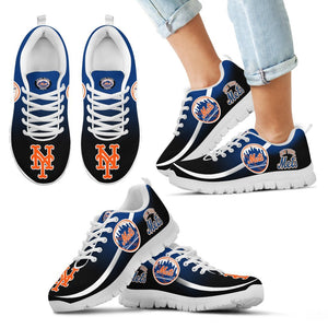 Mystery Straight Line Up New York Mets Sneakers